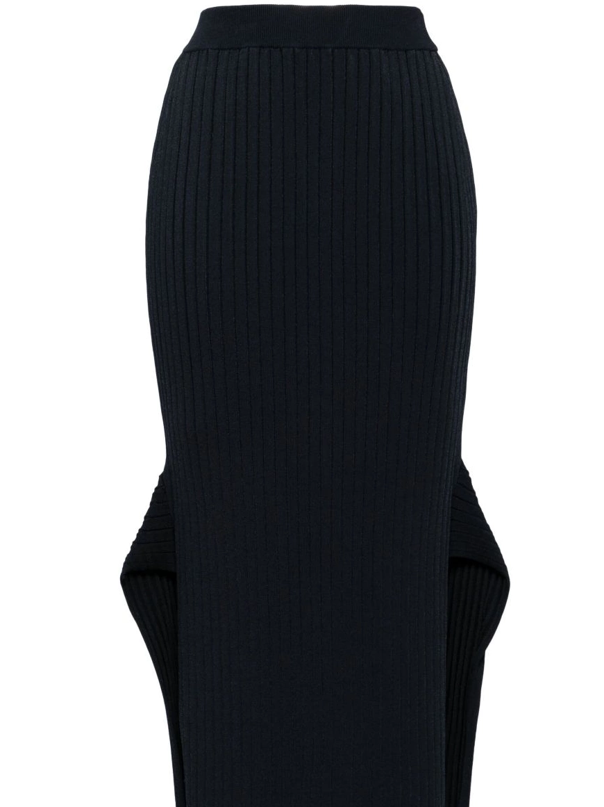 Cheap flared skirt slit midi McCartney ribbed Women Stella 0316