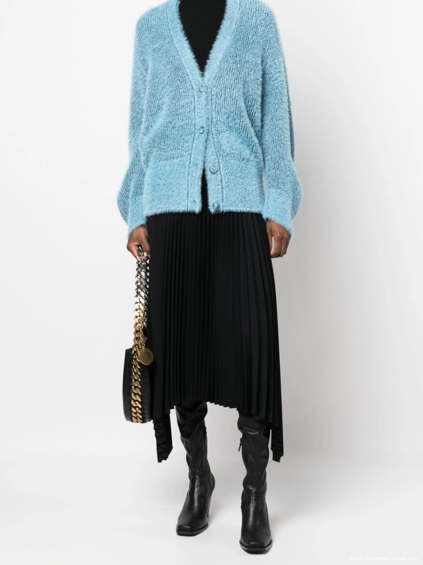 Affordable brushed-effect Women V-neck cardigan Stella McCartney 0320