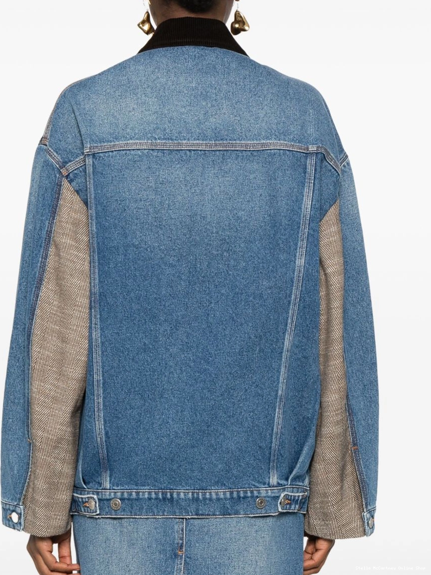 Affordable Women McCartney Stella denim tweed jacket 0315