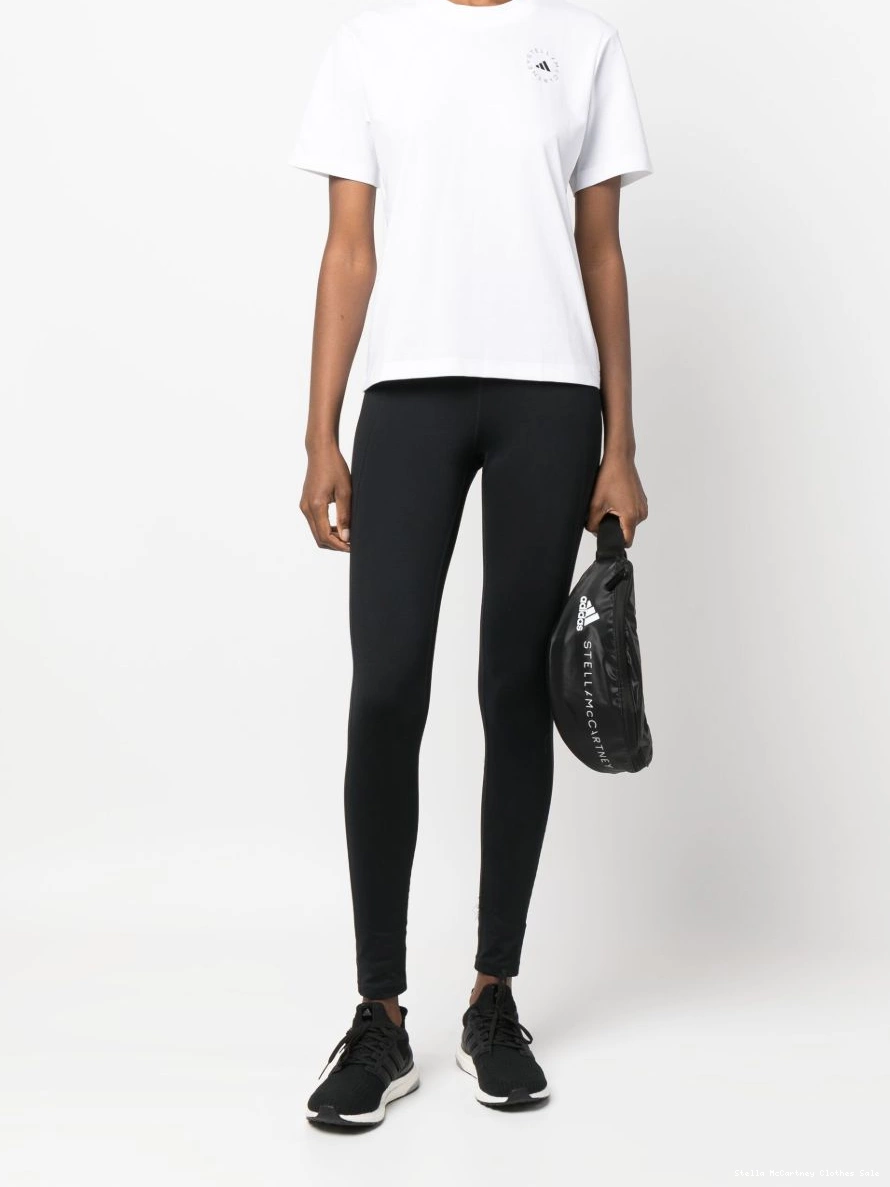 Affordable Stella adidas Women by McCartney logo-print short-sleeved T-shirt 0321