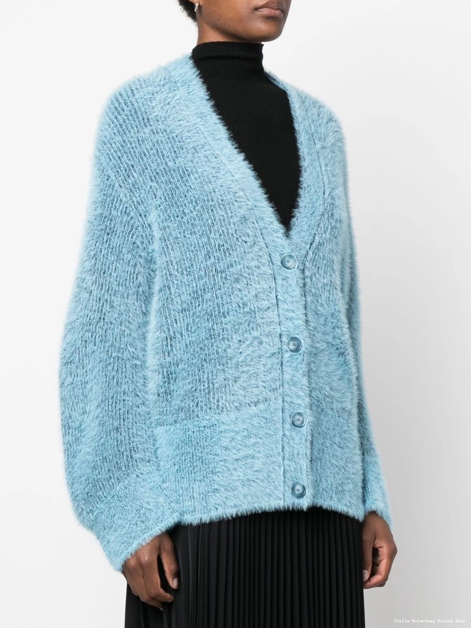 Affordable brushed-effect Women V-neck cardigan Stella McCartney 0320