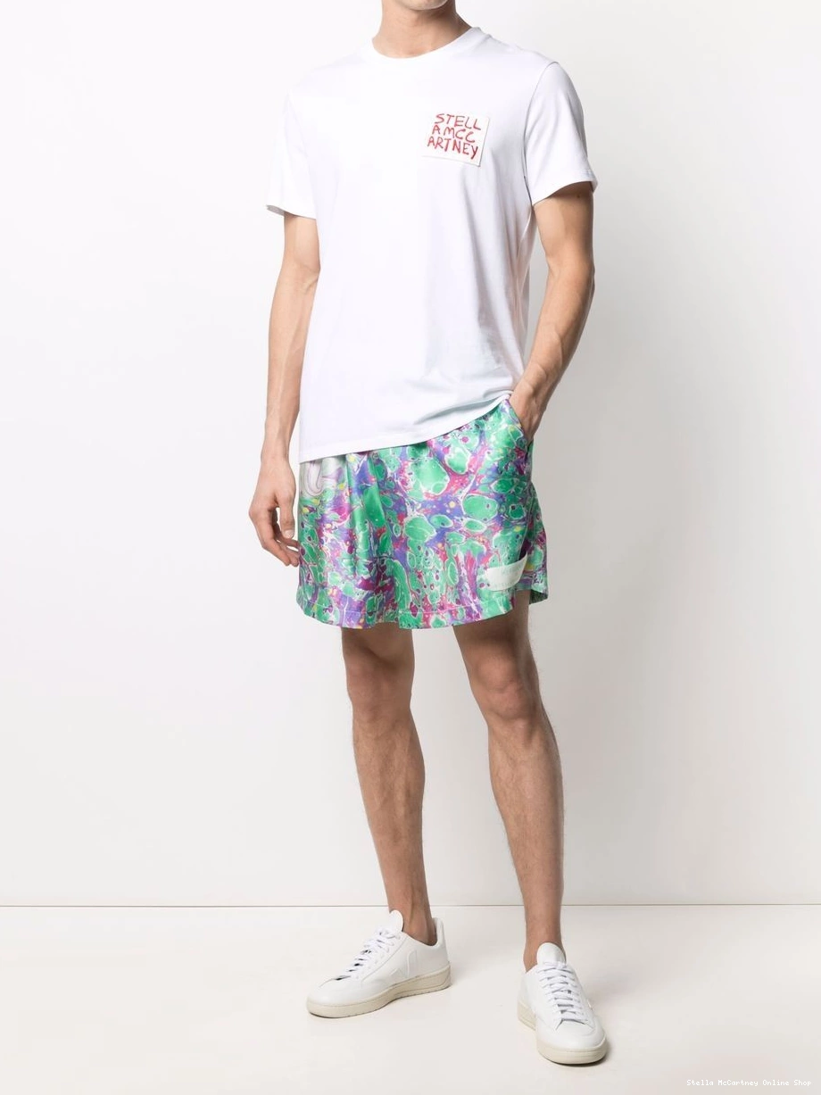 Cheap Stella oil shorts swirl Ed Curtis x McCartney Women 0317