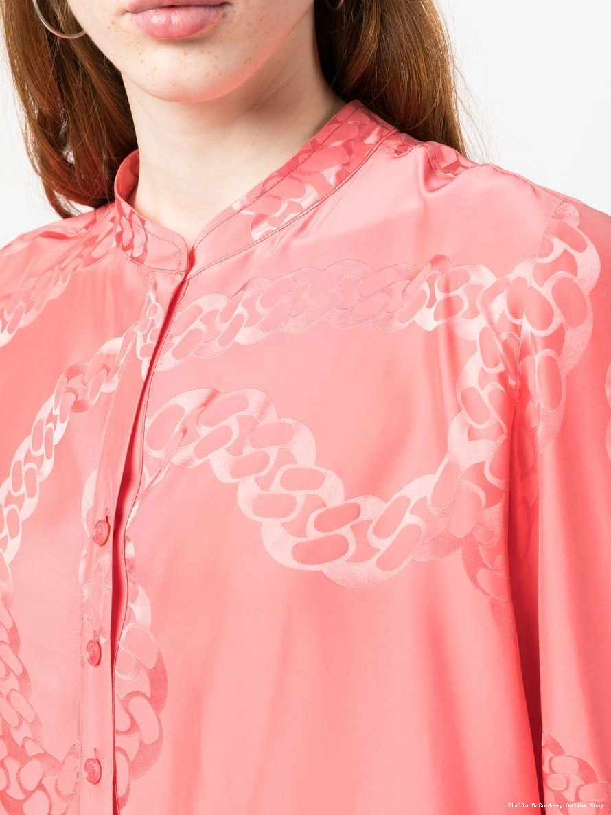 Cheap satin patterned Women McCartney blouse Stella 0320