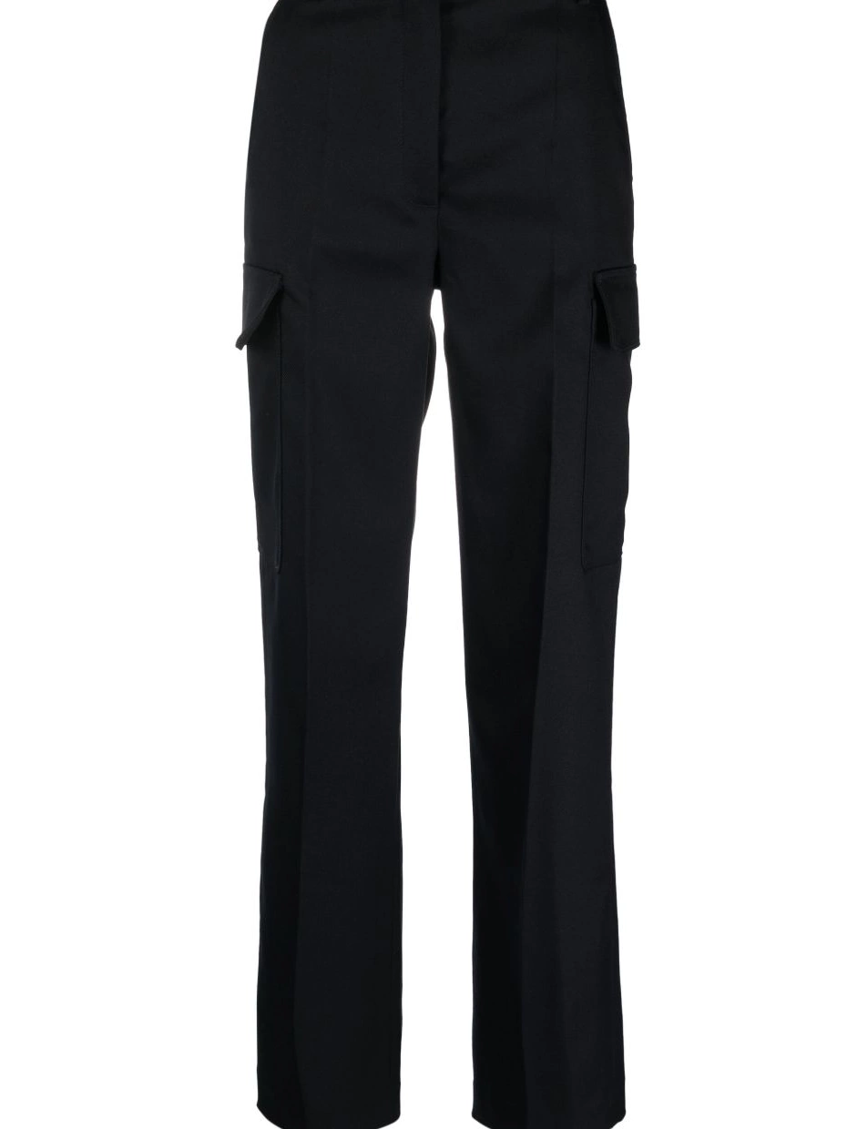 McCartney pressed-crease cargo-pocket straight Women Stella trousers 0315