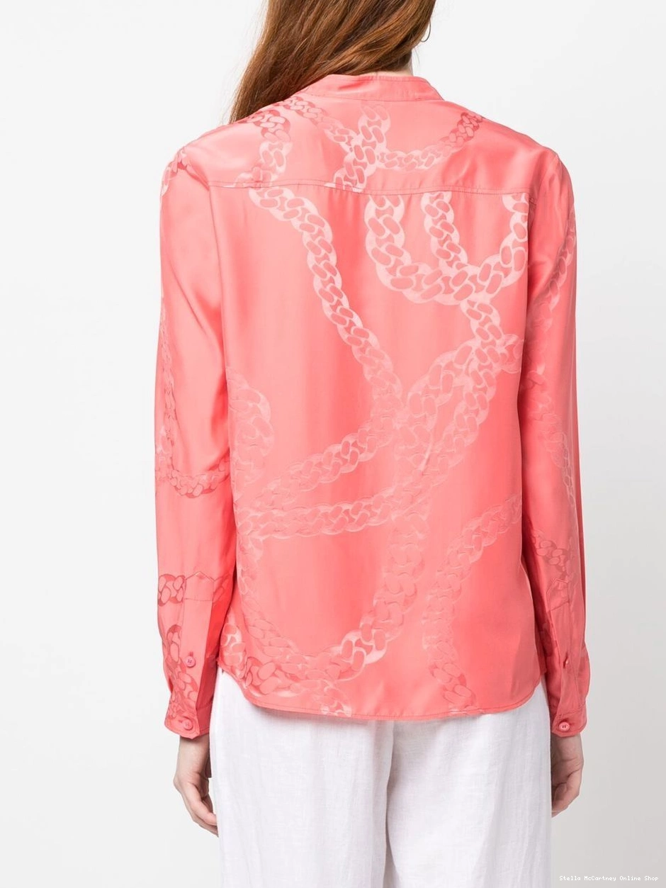 Cheap satin patterned Women McCartney blouse Stella 0320
