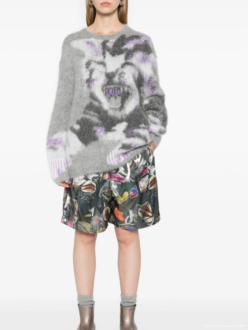 Affordable McCartney Women Cat sweater Stella intarsia 0318