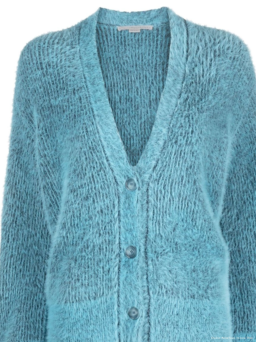 Affordable brushed-effect Women V-neck cardigan Stella McCartney 0320