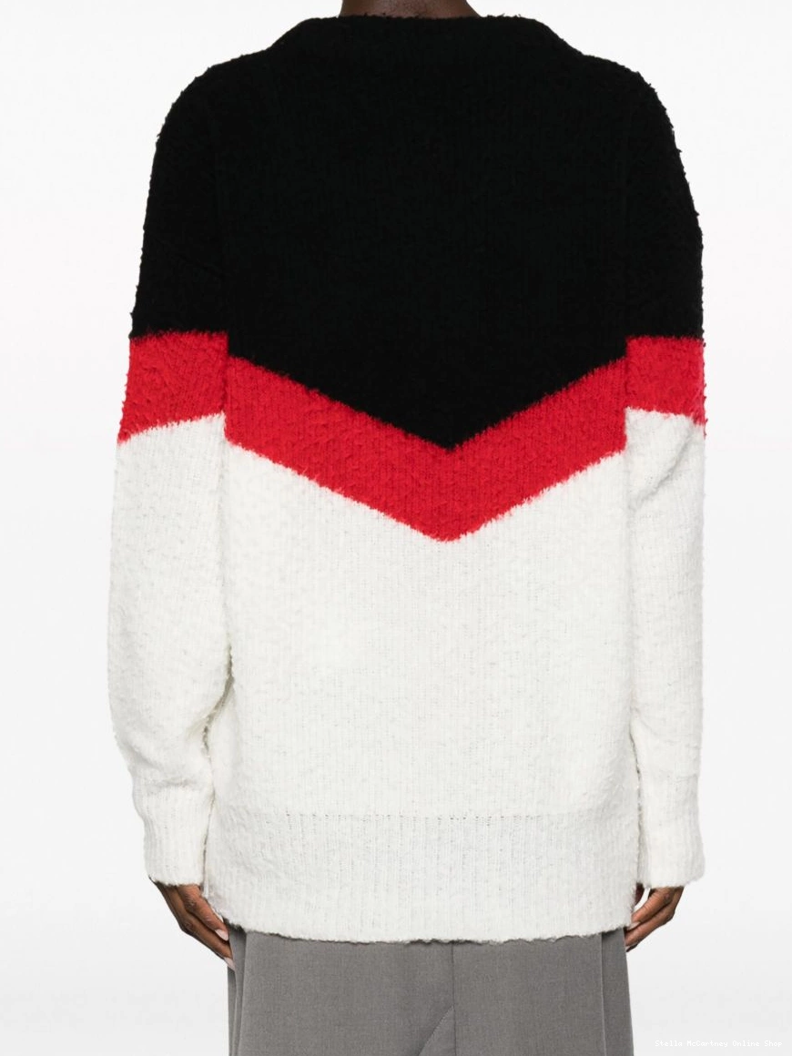 Affordable chevron-striped chunky-knit Stella jumper McCartney Women 0319