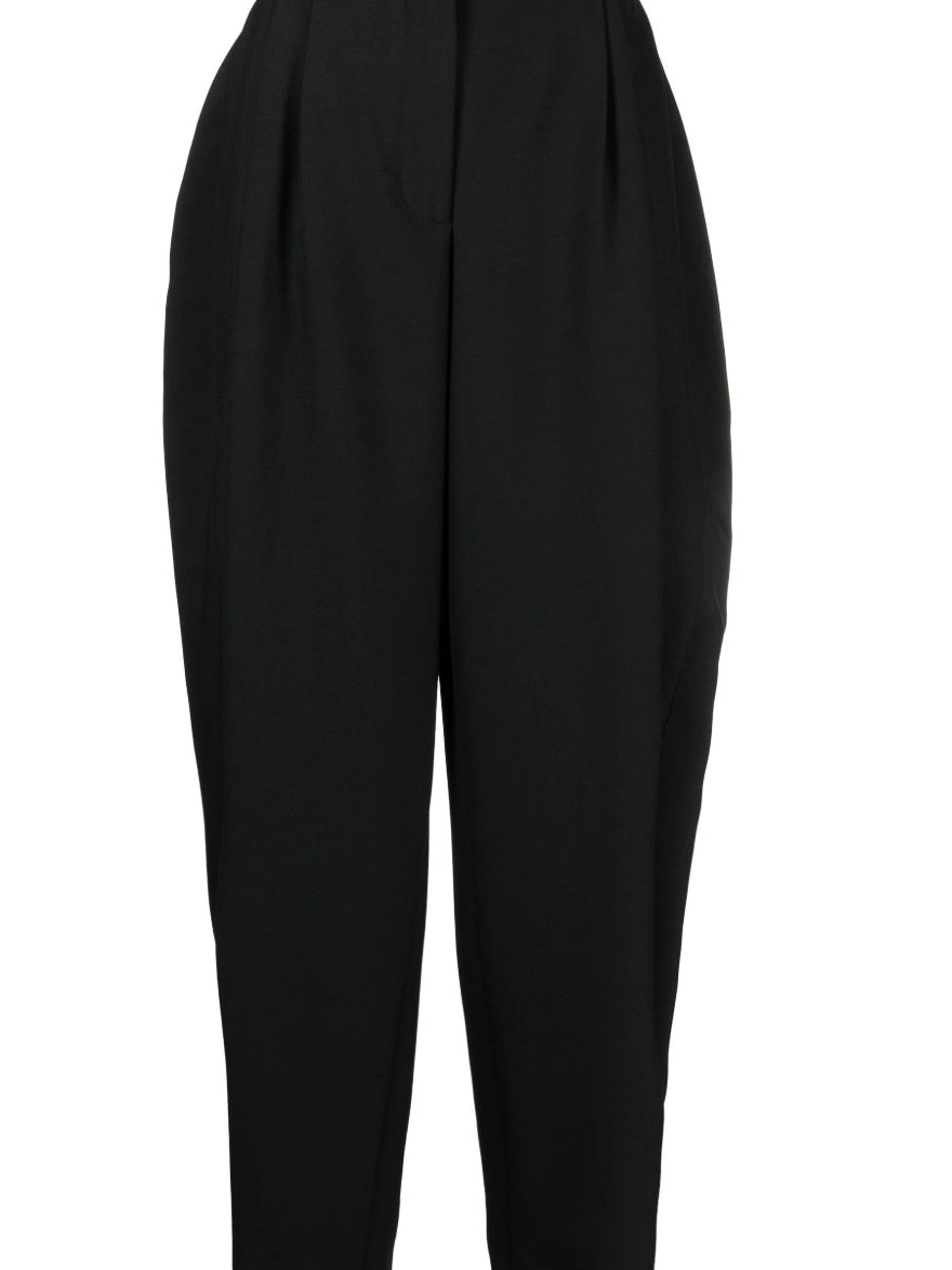 Affordable Women trousers McCartney pleated Stella wide-leg wool 0319