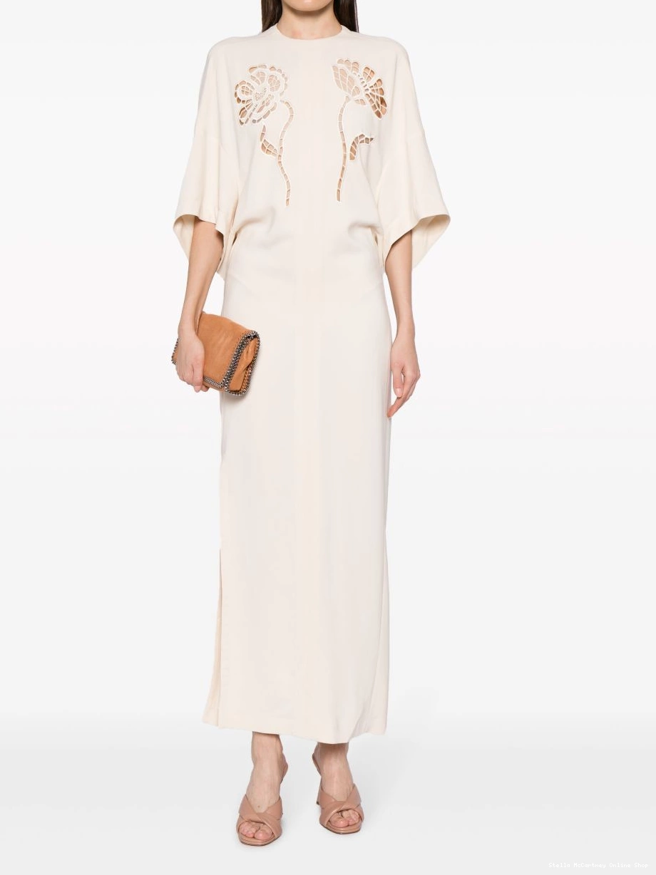 Cheap broderie-anglaise cotton McCartney dress Stella Women midi 0319