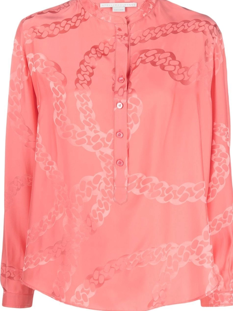 Cheap satin patterned Women McCartney blouse Stella 0320