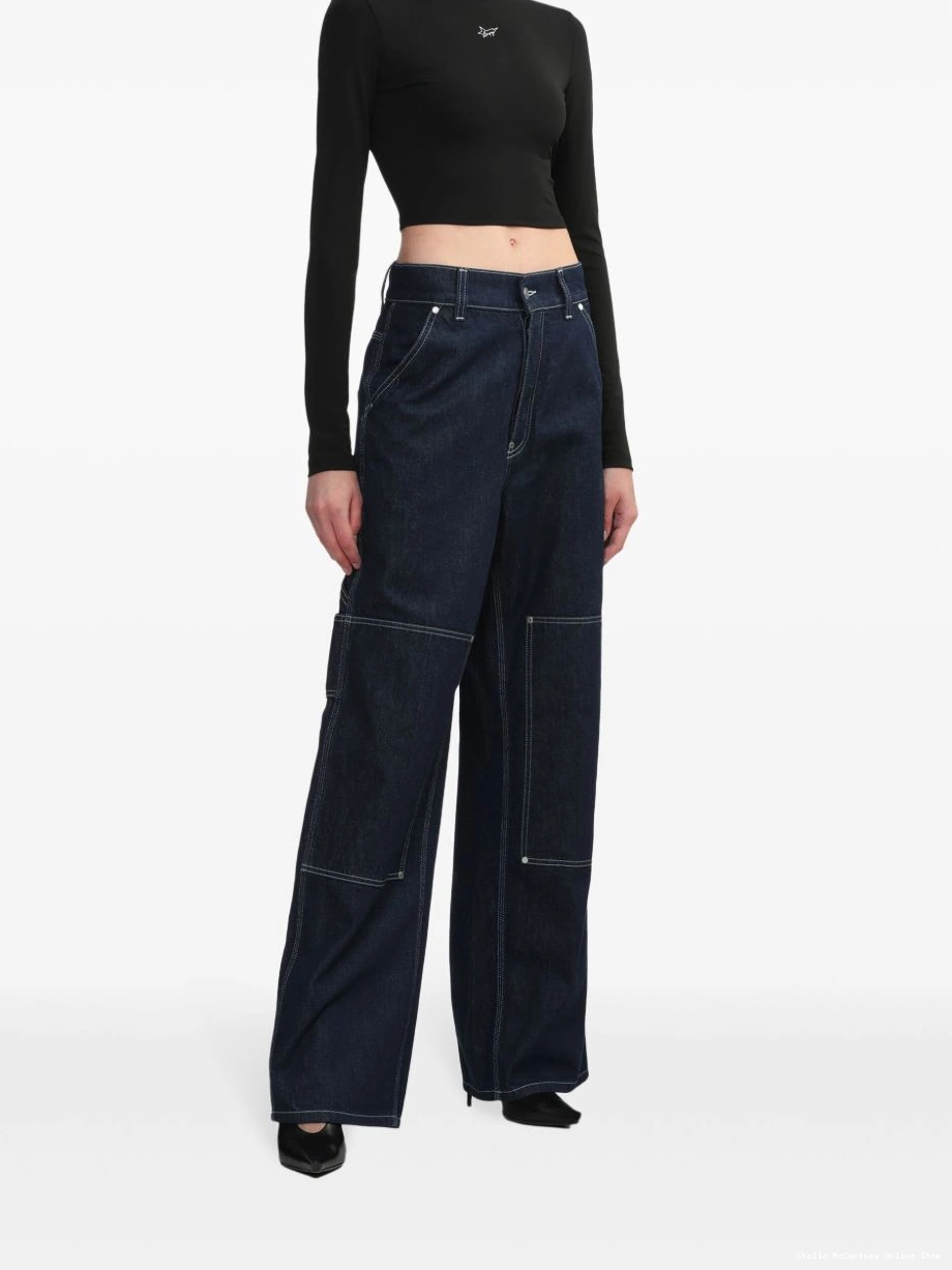 Cheap McCartney Stella jeans straight-leg cargo Women 0317