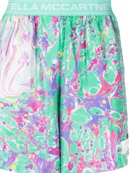 Cheap Stella oil shorts swirl Ed Curtis x McCartney Women 0317