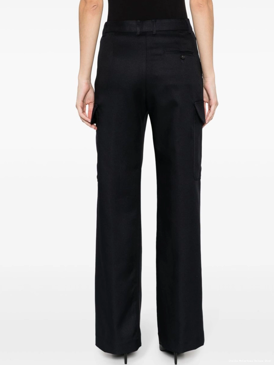 Affordable McCartney pressed-crease cargo-pocket straight Women Stella trousers 0315