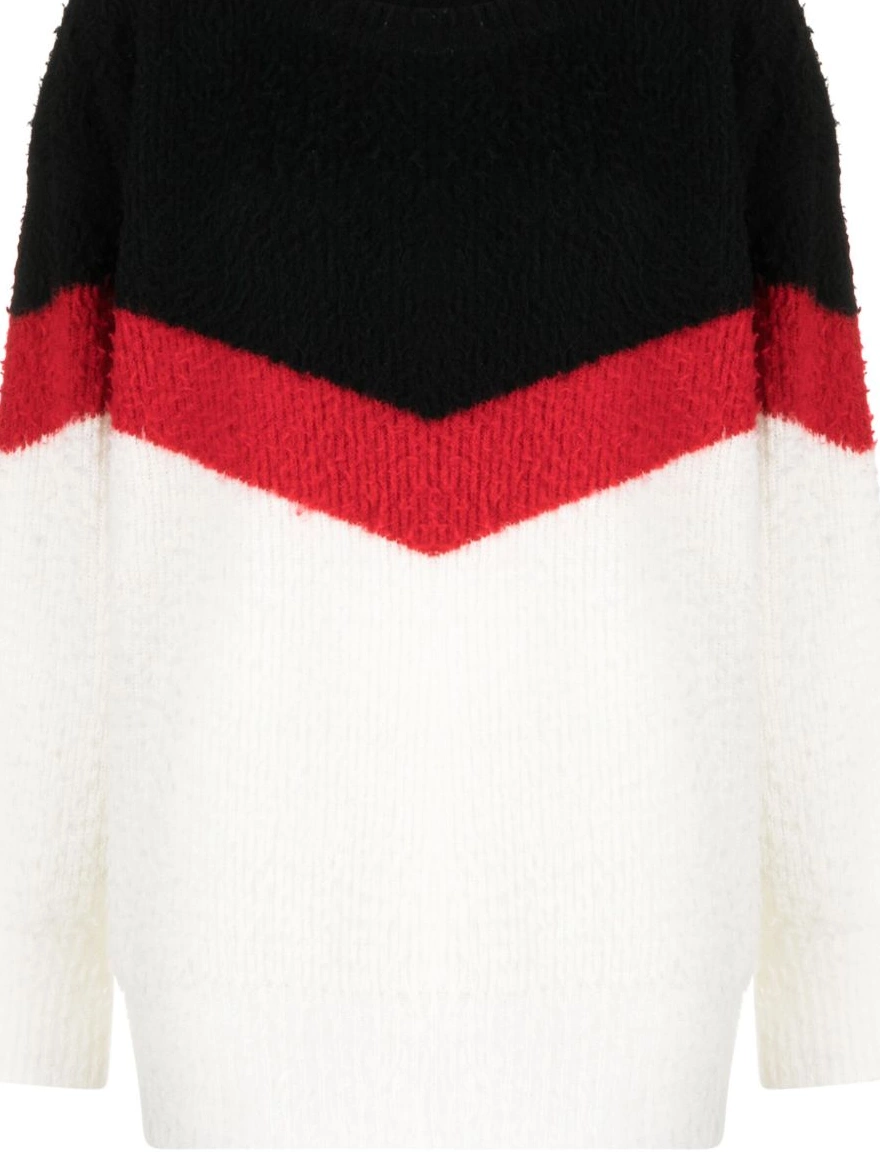 chevron-striped chunky-knit Stella jumper McCartney Women 0319