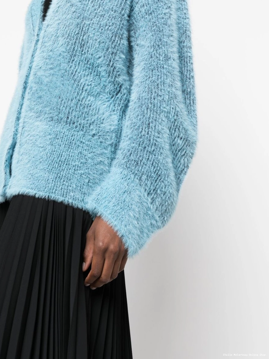 Affordable brushed-effect Women V-neck cardigan Stella McCartney 0320