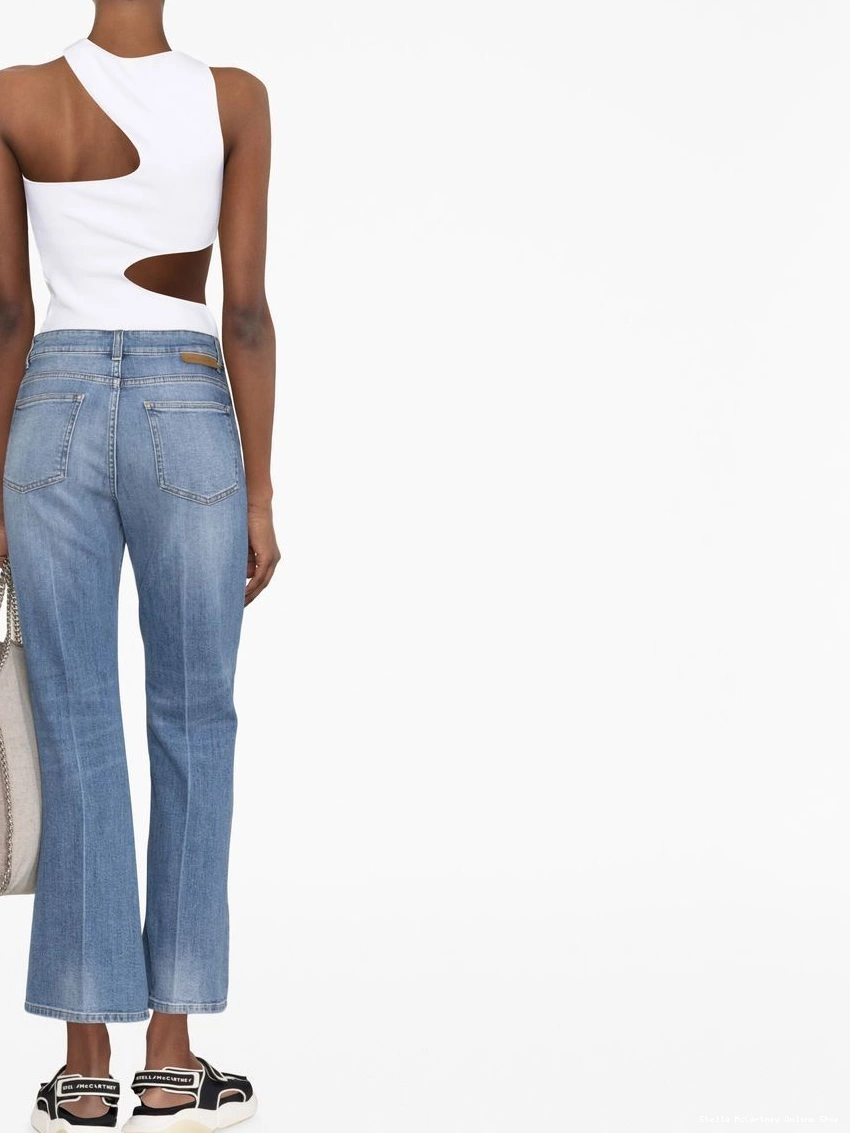 Cheap Women jeans McCartney flared Stella high-waisted 0318