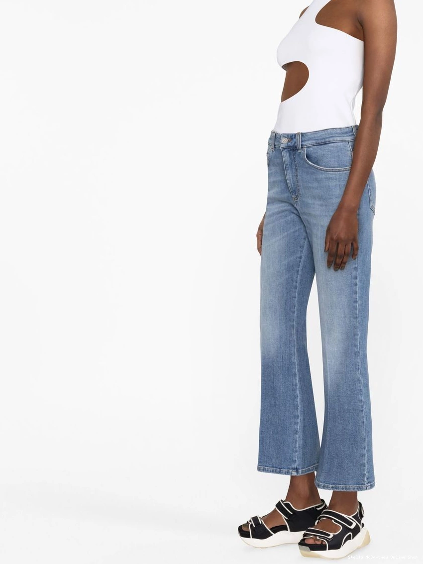 Cheap Women jeans McCartney flared Stella high-waisted 0318