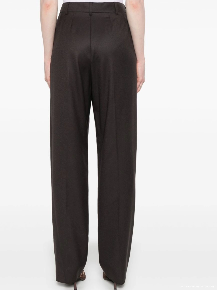 Cheap pleat-detail Stella wool trousers McCartney Women 0322
