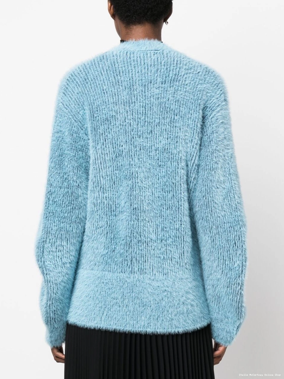 Affordable brushed-effect Women V-neck cardigan Stella McCartney 0320