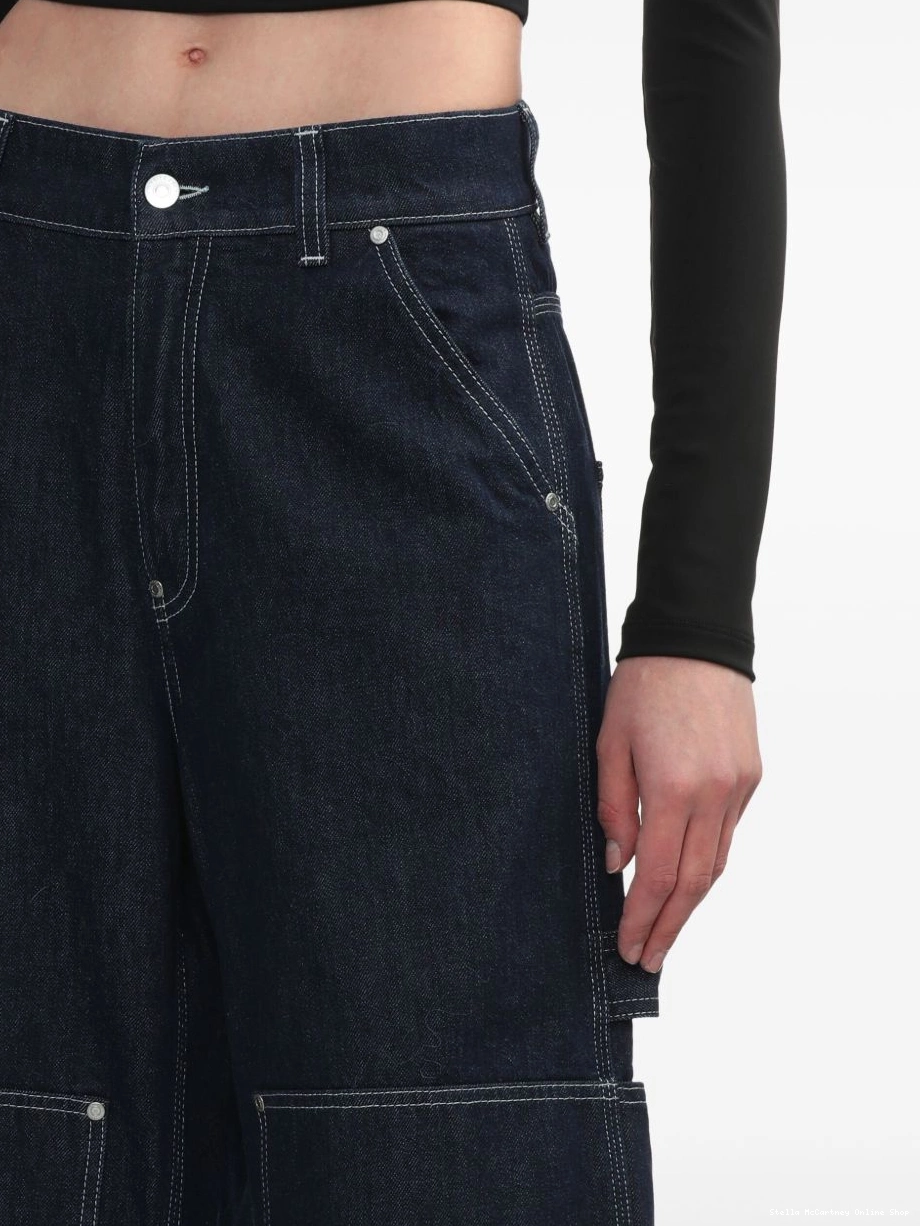 Cheap McCartney Stella jeans straight-leg cargo Women 0317