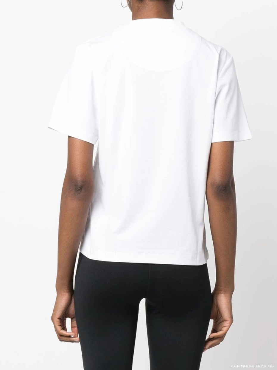 Affordable Stella adidas Women by McCartney logo-print short-sleeved T-shirt 0321