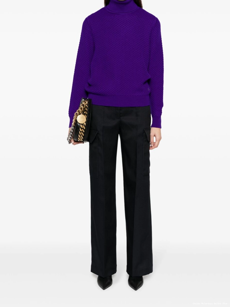 Affordable McCartney pressed-crease cargo-pocket straight Women Stella trousers 0315