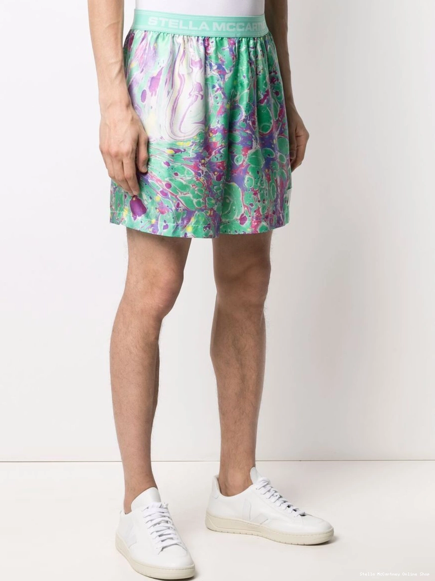 Cheap Stella oil shorts swirl Ed Curtis x McCartney Women 0317